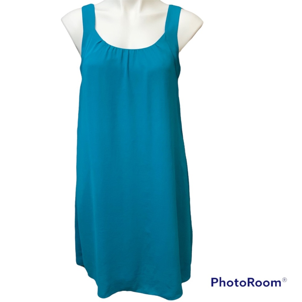 Banana Republic Teal Blue Green Sleeveless Scoopneck  Dress - Size 4